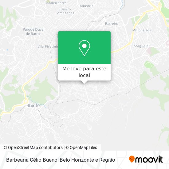 Barbearia Célio Bueno mapa