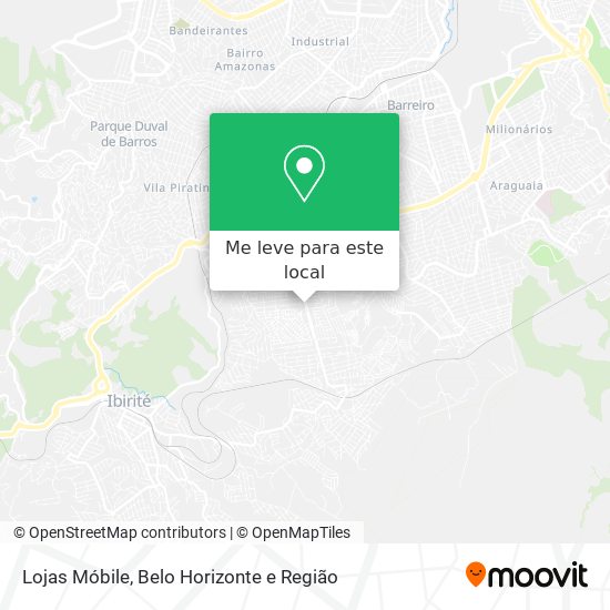 Como chegar até Lojas Móbile em Belo Horizonte de Ônibus?