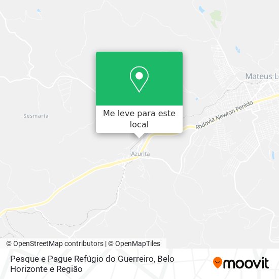 Pesque e Pague Refúgio do Guerreiro mapa