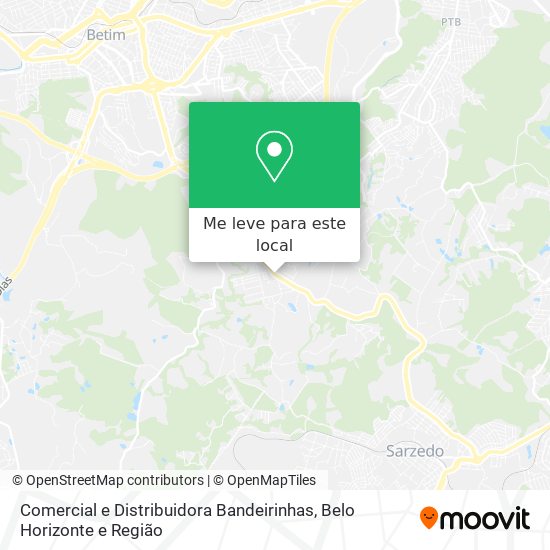 Comercial e Distribuidora Bandeirinhas mapa