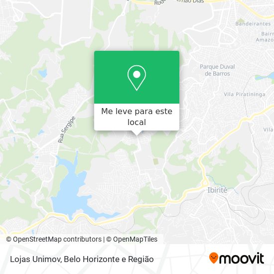 Lojas Unimov mapa