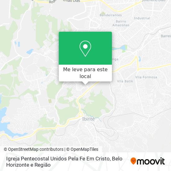 Igreja Pentecostal Unidos Pela Fe Em Cristo mapa