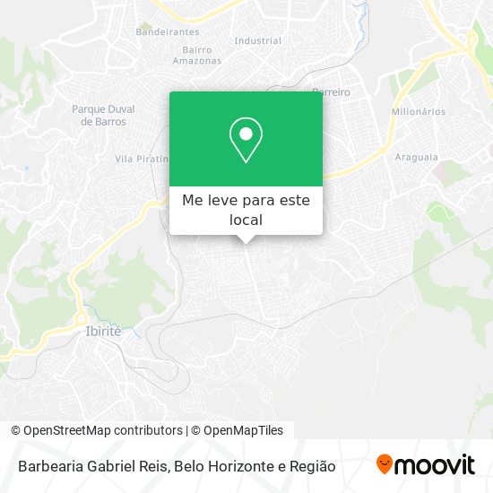 Barbearia Gabriel Reis mapa
