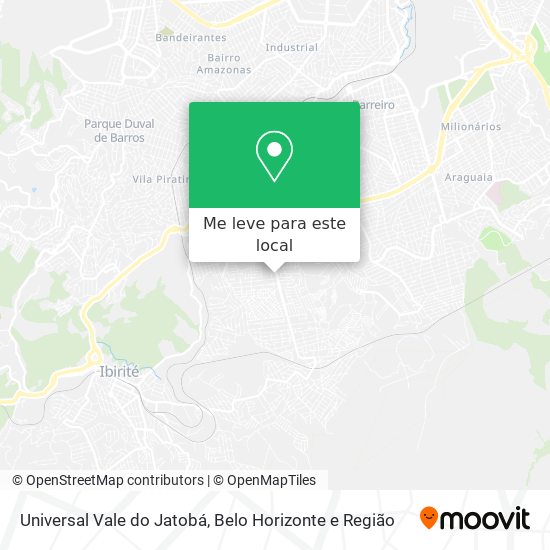 Universal Vale do Jatobá mapa