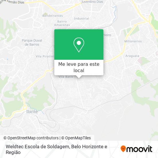 Weldtec Escola de Soldagem mapa