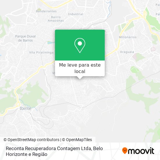 Reconta Recuperadora Contagem Ltda mapa