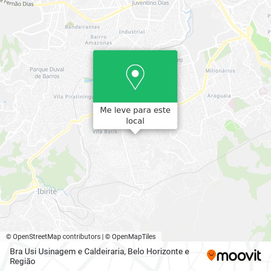 Bra Usi Usinagem e Caldeiraria mapa