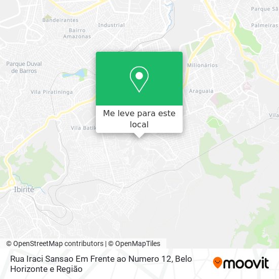 Rua Iraci Sansao Em Frente ao Numero 12 mapa