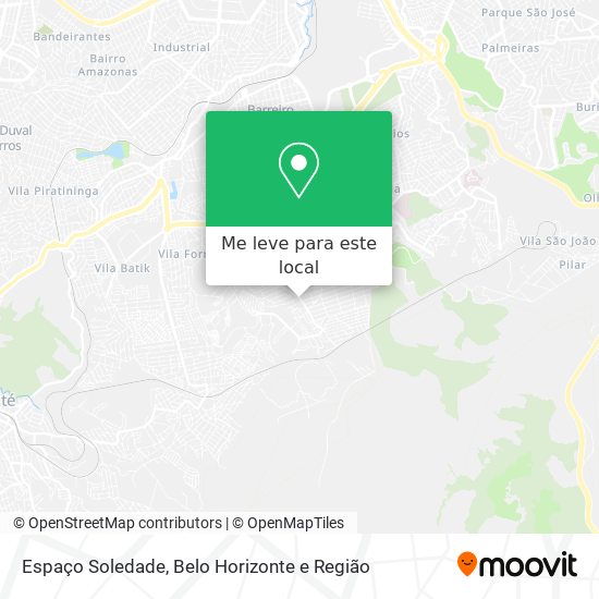 Espaço Soledade mapa