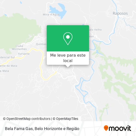 Bela Fama Gas mapa