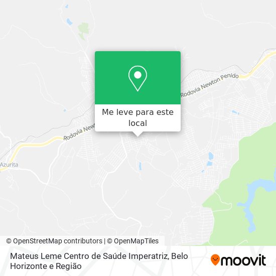 Mateus Leme Centro de Saúde Imperatriz mapa