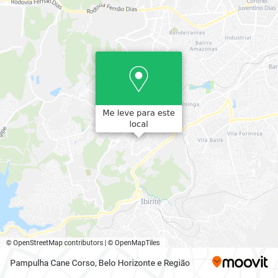 Pampulha Cane Corso mapa