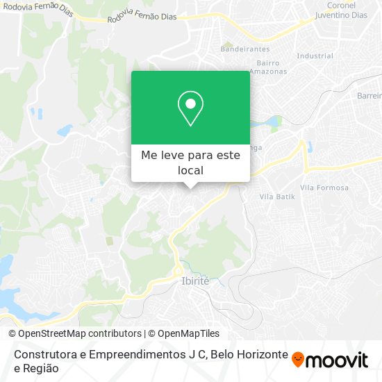 Construtora e Empreendimentos J C mapa