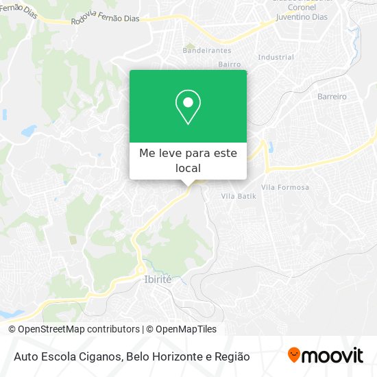 Auto Escola Ciganos mapa