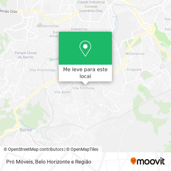 Pró Móveis mapa