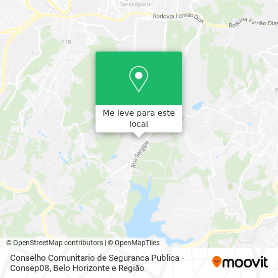 Conselho Comunitario de Seguranca Publica - Consep08 mapa