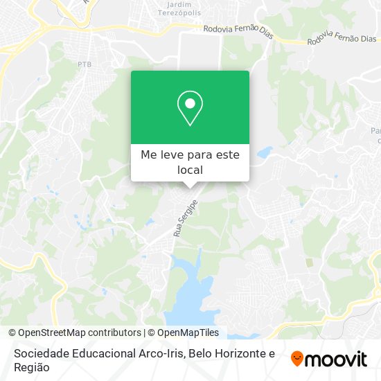 Sociedade Educacional Arco-Iris mapa