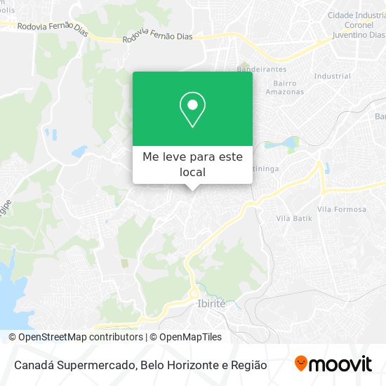 Canadá Supermercado mapa
