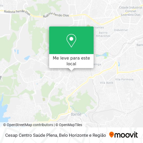 Cesap Centro Saúde Plena mapa