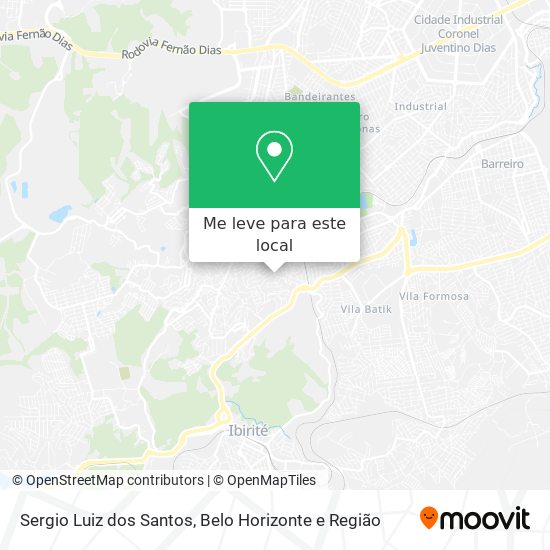 Sergio Luiz dos Santos mapa