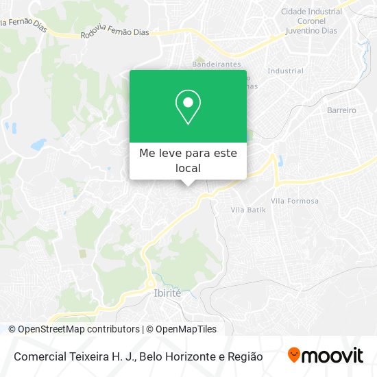Comercial Teixeira H. J. mapa