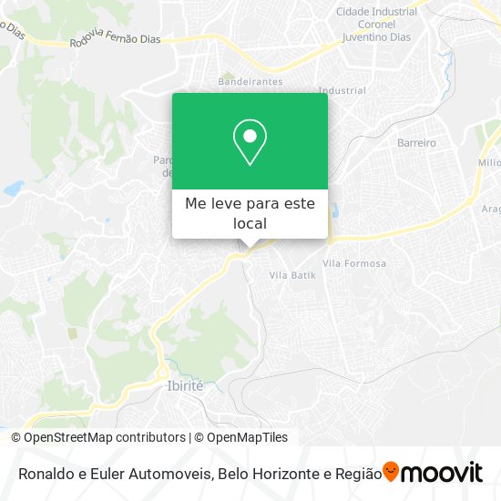 Ronaldo e Euler Automoveis mapa