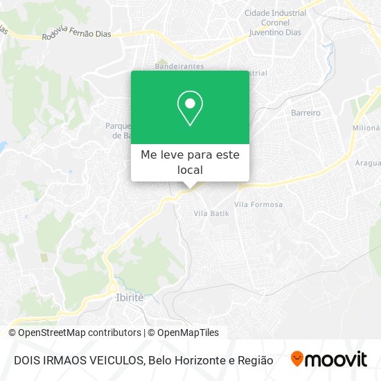 DOIS IRMAOS VEICULOS mapa