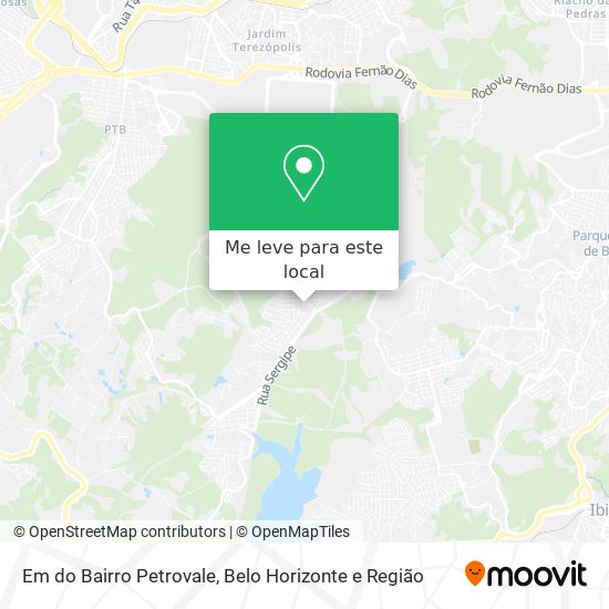 Em do Bairro Petrovale mapa