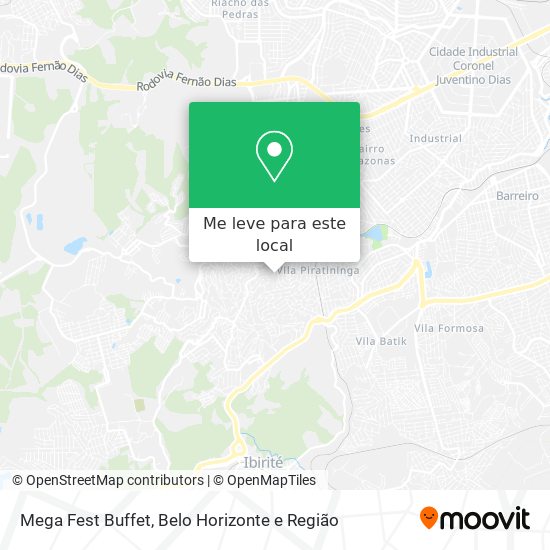 Mega Fest Buffet mapa