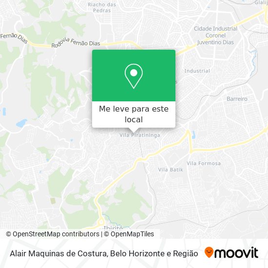 Alair Maquinas de Costura mapa