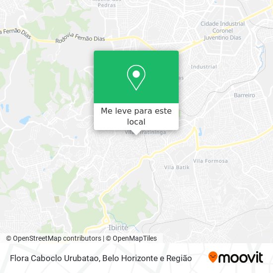Flora Caboclo Urubatao mapa