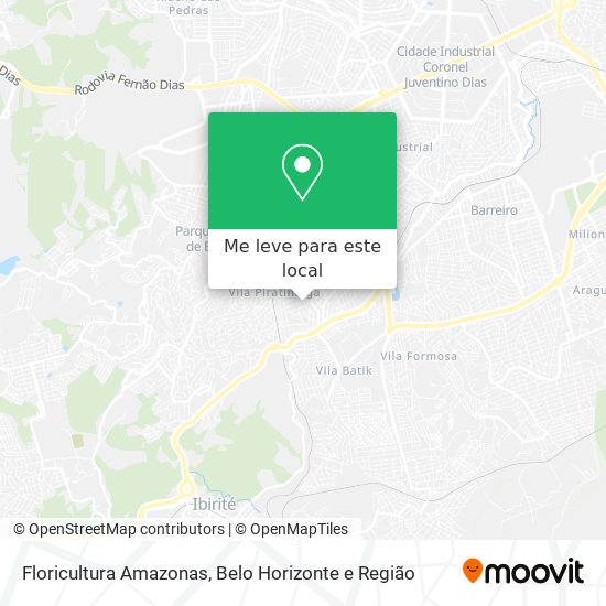 Floricultura Amazonas mapa