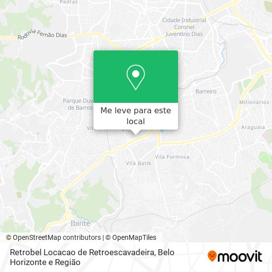 Retrobel Locacao de Retroescavadeira mapa