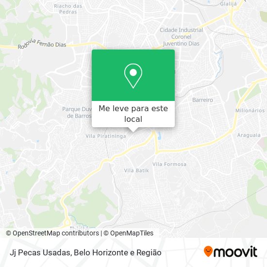 Jj Pecas Usadas mapa