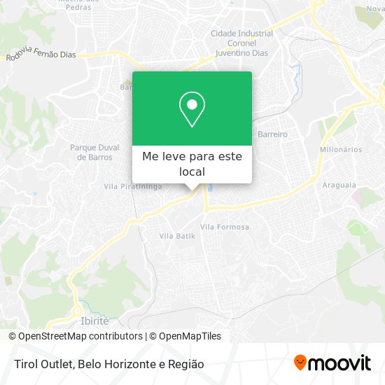 Tirol Outlet mapa