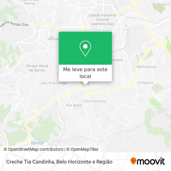Creche Tia Candinha mapa