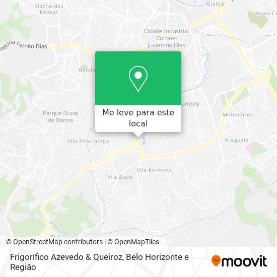 Frigorífico Azevedo & Queiroz mapa
