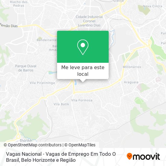 Vagas Nacional - Vagas de Emprego Em Todo O Brasil mapa