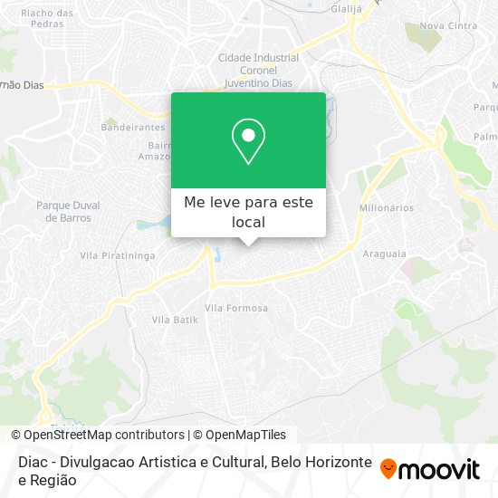 Diac - Divulgacao Artistica e Cultural mapa