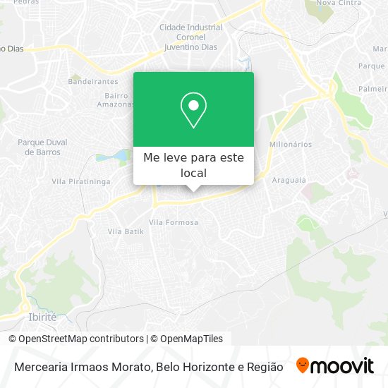 Mercearia Irmaos Morato mapa