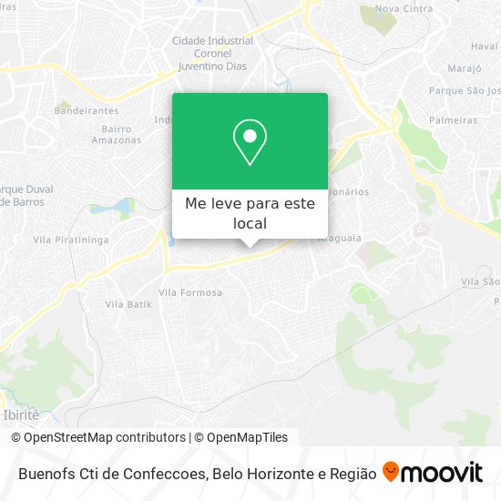 Buenofs Cti de Confeccoes mapa