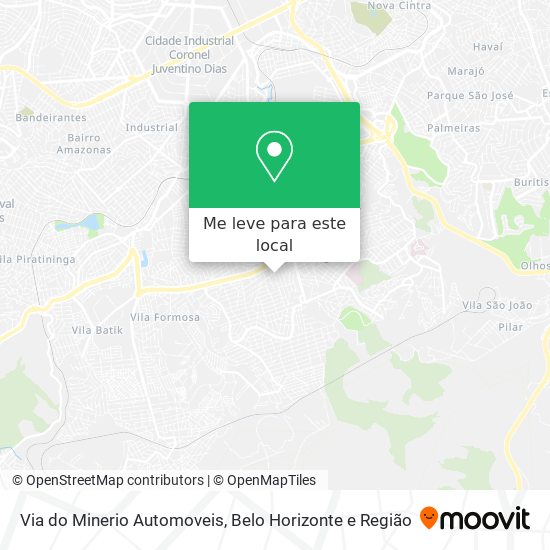 Via do Minerio Automoveis mapa