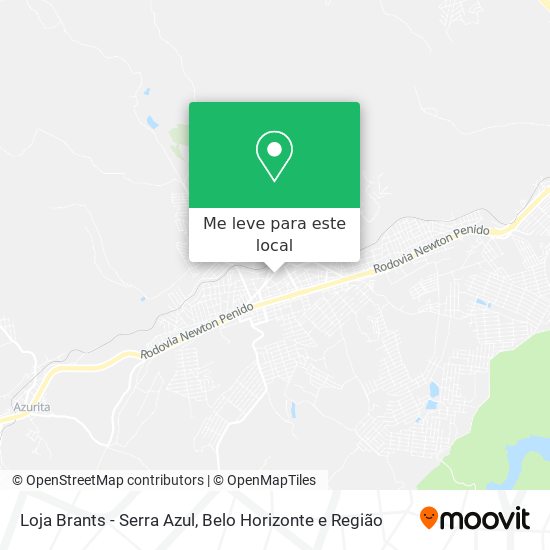 Loja Brants - Serra Azul mapa