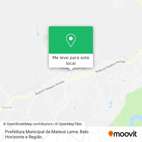 Prefeitura Municipal de Mateus Leme mapa
