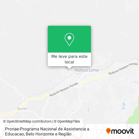 Pronae-Programa Nacional de Assistencia a Educacao mapa