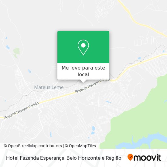 Hotel Fazenda Esperança mapa