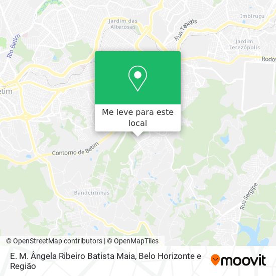 E. M. Ângela Ribeiro Batista Maia mapa