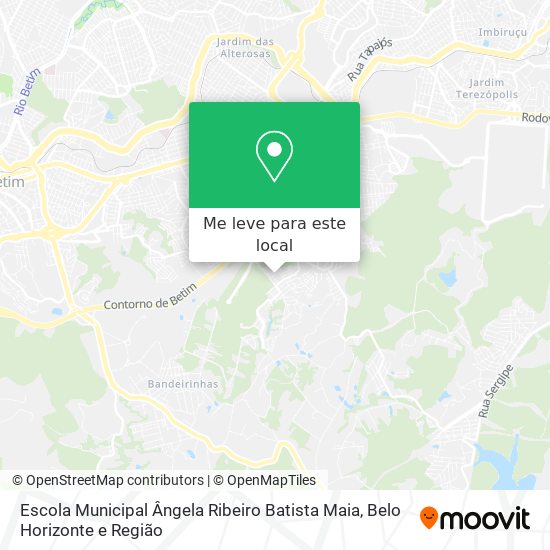 Escola Municipal Ângela Ribeiro Batista Maia mapa