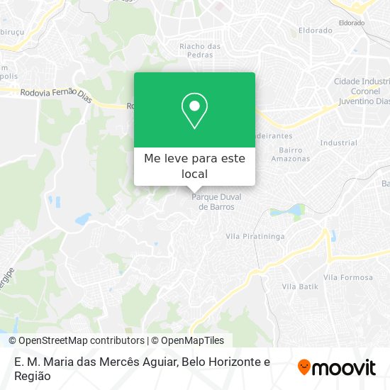 E. M. Maria das Mercês Aguiar mapa