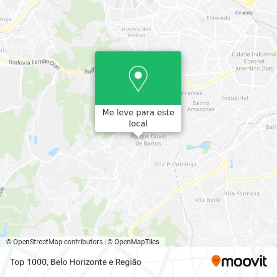 Top 1000 mapa